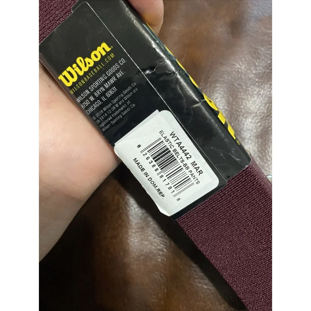 Wilson Adult Baseball/Softball Elastic Belt - Purple. NWT